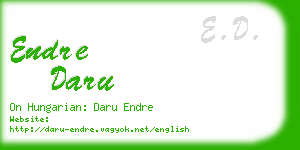 endre daru business card